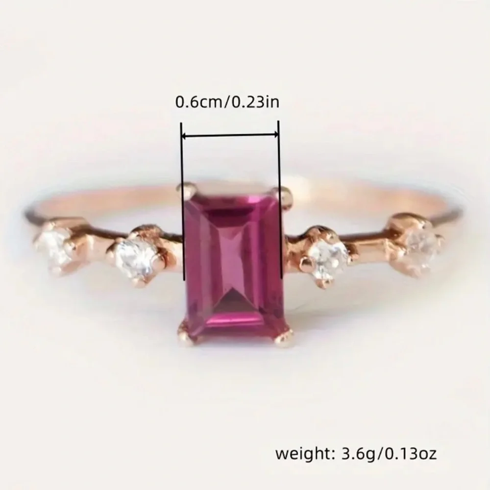 Sweet Rhodolite garnet with cz 14k clad size 7